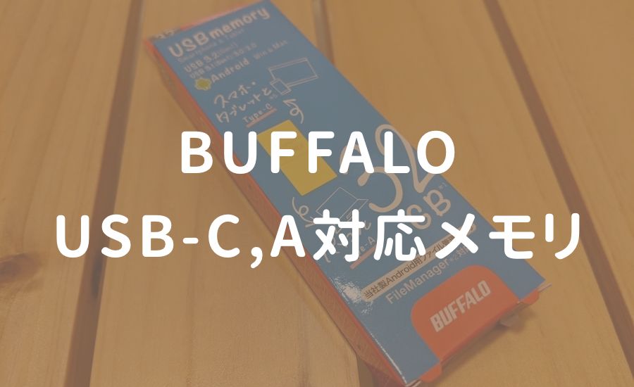 BUFFALO USB3.2(Gen1)TypeC-A対応USBメモリ