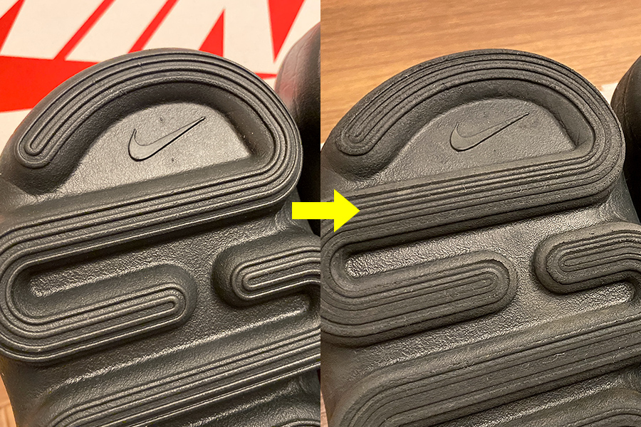 使用後(アウトソールつま先1)